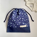 ネームタグ 付き 体操服袋 ( お着替え袋 )＊ 星