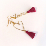 Love♡タッセルピアス・イヤリング