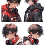 【１月受注販売品】CUTE BOY HEADPHONE　シールセット 4枚入り　
