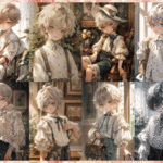 【１月受注販売品】デザインペーパー　CUTE BOY　ANTIQUE コラージュシート