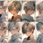 【１月受注販売品】デザインペーパー　CUTE BOY　NATURAL コラージュシート