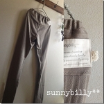 コットンベージュのクシュクシュレギンスM~L【sunnybilly】