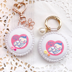 【双子ちゃんversion】マタニティマーク マタニティキーホルダー 双子マーク 母子手帳用品 おなかに赤ちゃんがいます♡ ふたご