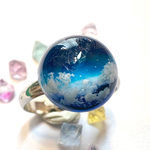 鉱石×レジンリング《タンザナイト》