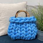 持ち手アレンジ♡チャンキーニットバッグ👜