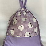 大きめお着替え袋 シマエナガ柄