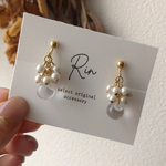 褒められピアス/イヤリング✨つぶつぶ×透明感クリア褒められ♡ピアス イヤリング 結婚式 卒入学 入学式  卒業式チタンピアス サージカルステンレスピアス イヤリング  卒園式　にゅうえんしき　