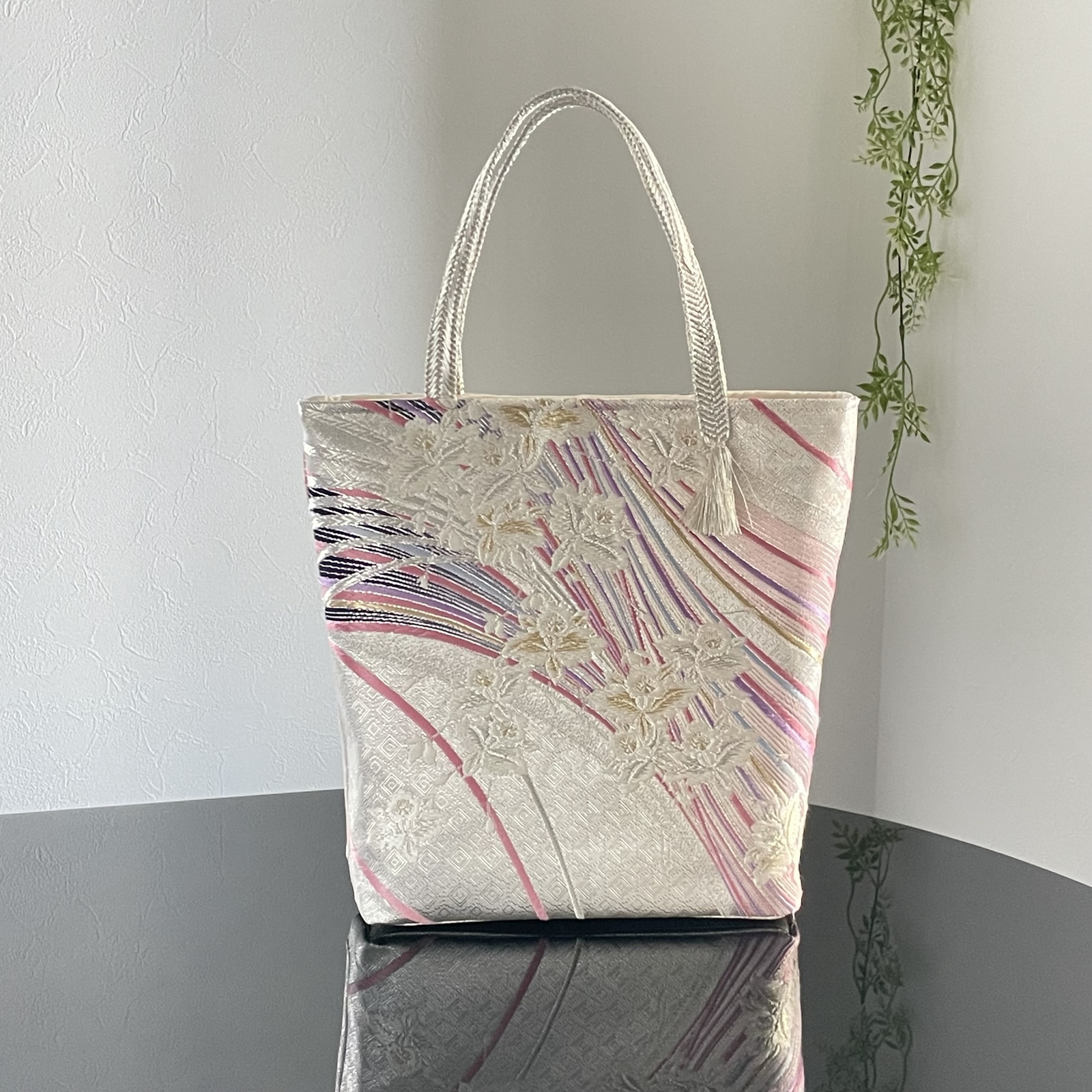 ❤プリン❤ ハンドメイド 帯 リメイク Amazon.co.jp: 帯リメイクハンドメイドおしゃれトートバッグ
