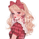 オリジナル人物ステッカー♡No.1758