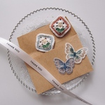 granny square × tulip mini hairpin : : : : グラニースクエア×チューリップミニヘアピン