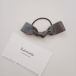 【hair tie】レザーヘアタイ　ヘアゴム　キッズヘアゴム　親子リンク