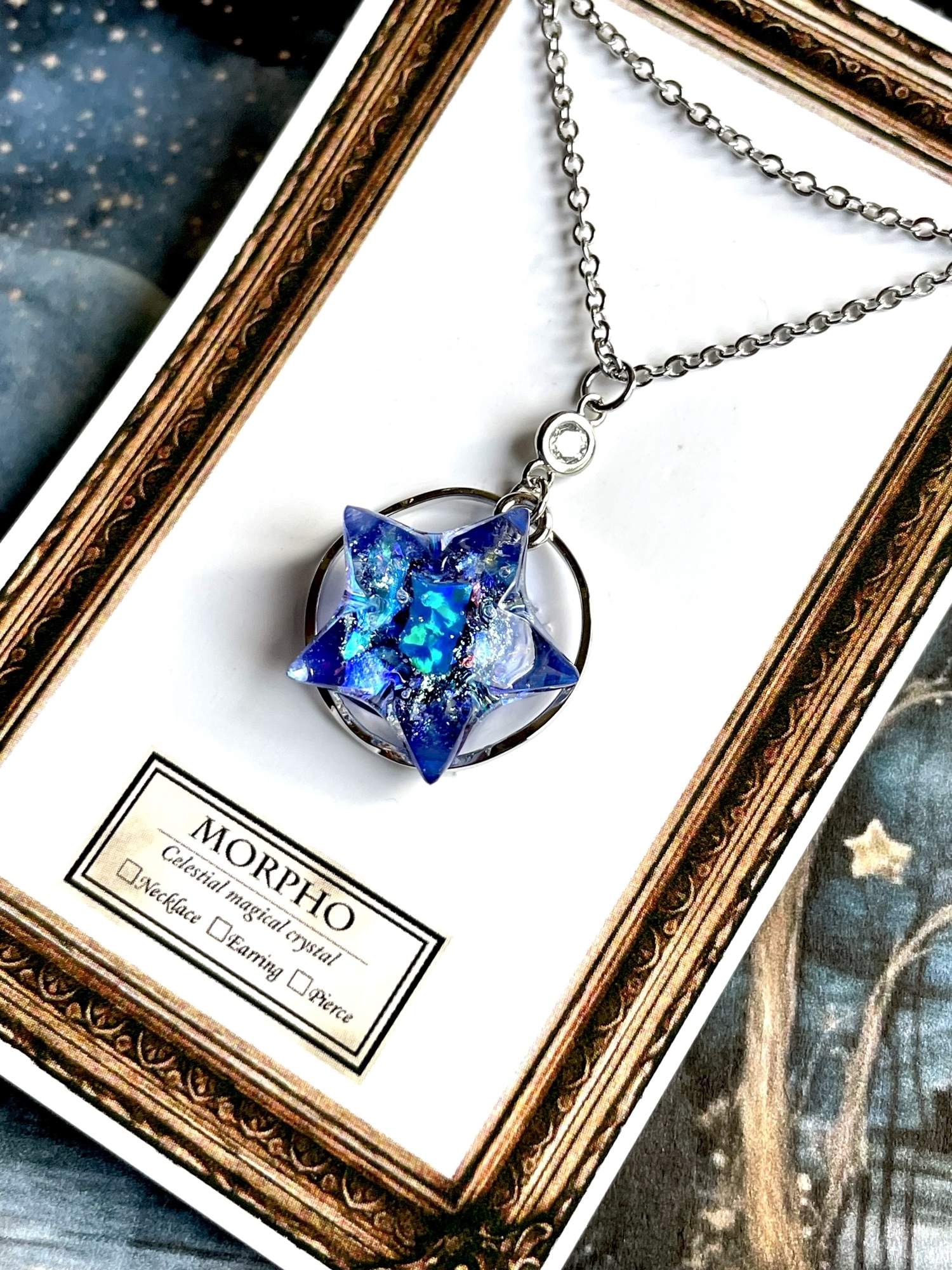 推し色鉱石ネックレス（訳あり）(レジンアクセサリー) - MORPHO