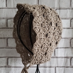 ボンネット・ニットフード・ニット帽・秋冬・メリノウール