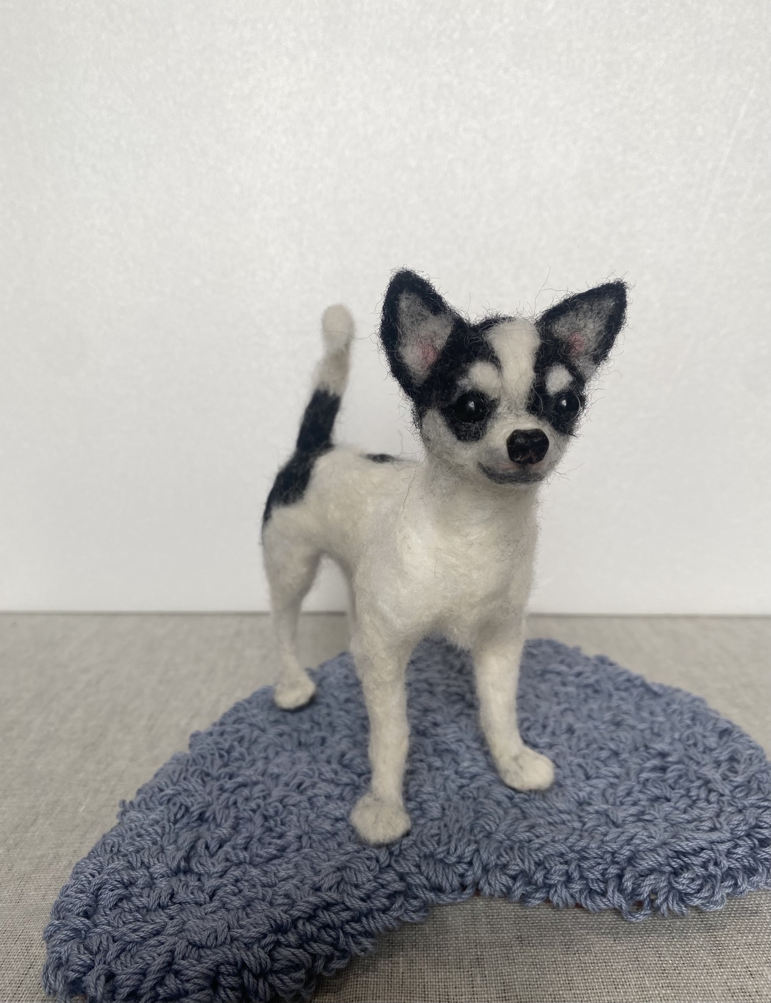 ちずページ❣️羊毛フェルトオーダー犬 羊毛フェルト☆オーダー 25cm ペット 愛犬 愛猫 | iichi 日々の