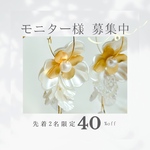 モニター専用ページ💎【2way ブライダル ホワイトフラワー フープ ピアス】ウエディング 結婚式 大ぶりお呼ばれ フォーマル 金アレ対応 挙式 花嫁 ブライダル 花びら パール チェーン ロング