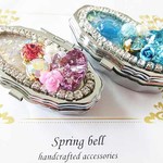 サプリメントケース　jeweled dish 　レジン　シルバー