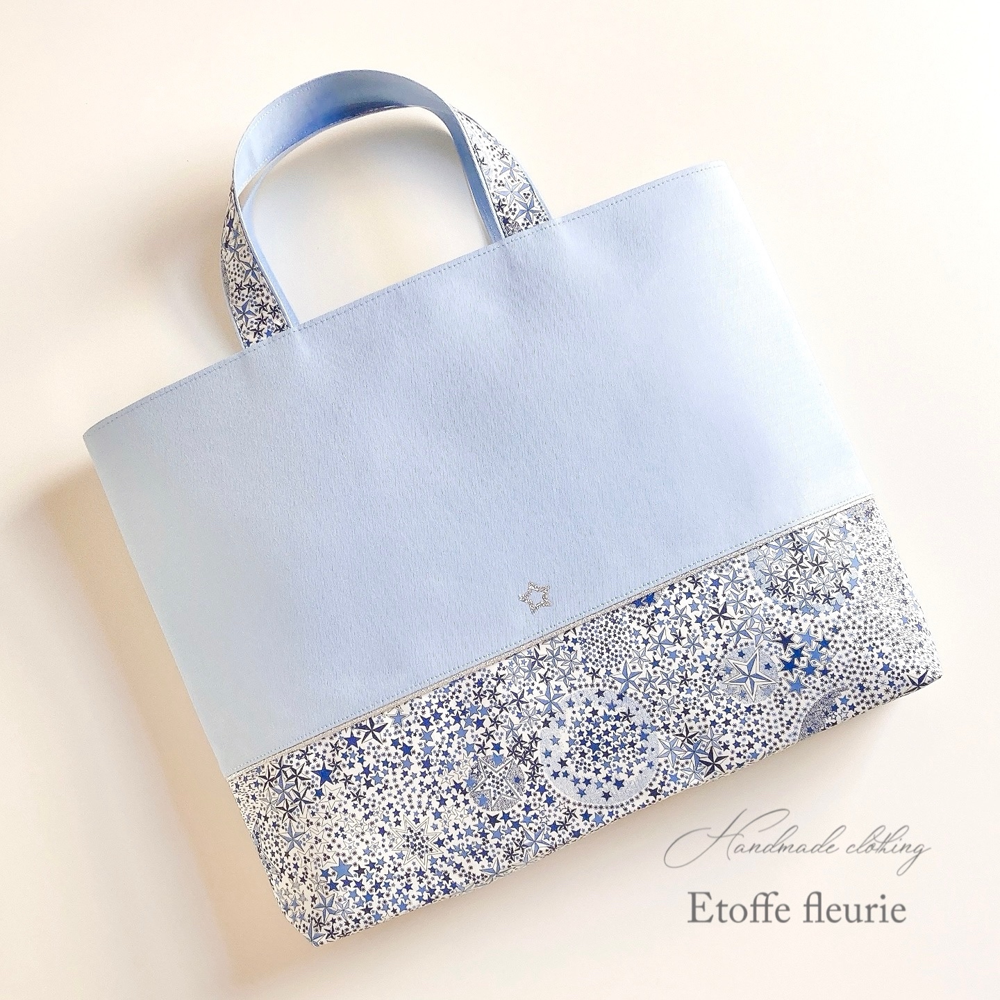 Libertyリバティ＊お弁当袋＊給食袋＊巾着袋＊アデラジャ＊グレー