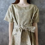 着物リメイクワンピース&スヌード〜四季で心地良い上質大島紬素材〜kimono remake onepiece & snood よかびより