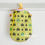 🎍【お正月SALE 〜1月15日まで】サイズ選べます! 犬服 車 🚘 ジャガードニット（イエロー）サイズもたくさんあります！お胸とパイピングが選べます。お揃いにもオススメ【送料無料】