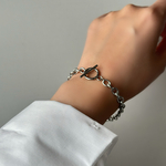 【EIMI】ステンレス　ブレスレット  シルバー