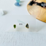 🈹SDGs シーグラス・シー陶器のミニピアス（サージカルステンレス）