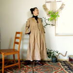 【SALE】bighug リンクルモスリンクロッシェドレス