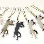 選べる毛柄の猫アクリルキーチェーン
