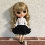 再3♪ ミディブライスサイズ 長袖ブラウス ホワイト