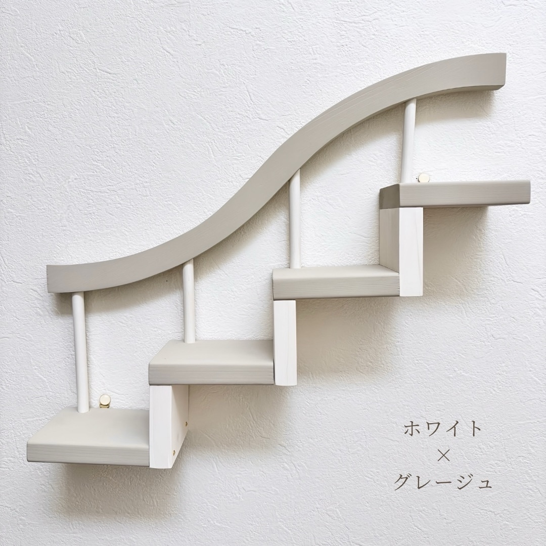ひい様おまとめ品。とってもオシャレな階段型飾り棚と３段飾り棚 組立式 3段飾り棚 BIG | ディスプレイ用品 オリジナルワークス ビーズ