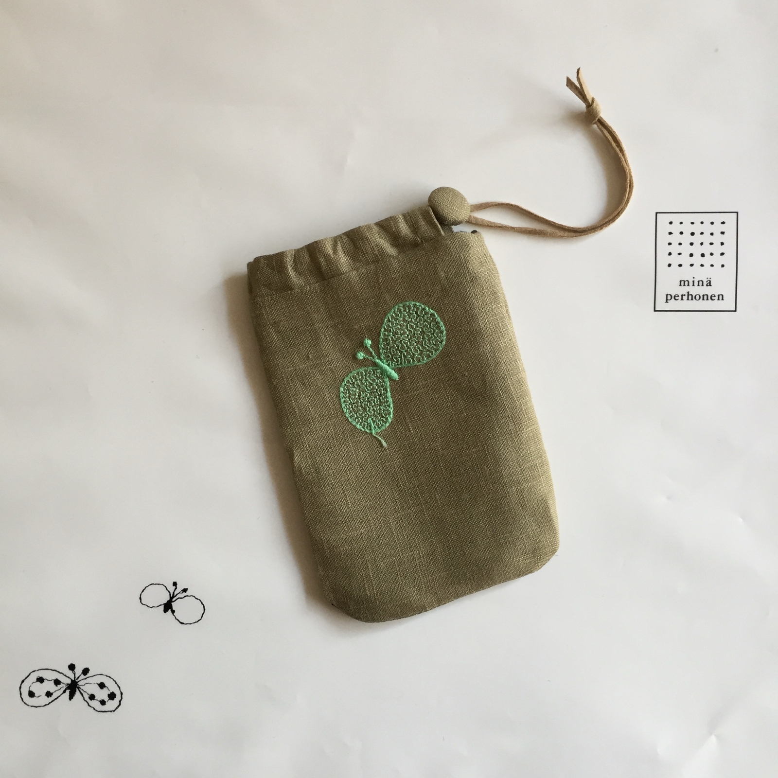 お守り袋 小さな巾着 ミナペルホネン ⚮̈ minä perhonen⚮̈