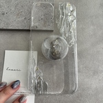 ✴︎ ニュアンスiPhoneケース　silver×gray