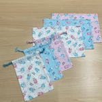 【本当にラスト現品限り】w55×35cm ランチョンマット 3枚セット 水色 ピンク パープル ドット水玉イチゴ 花柄