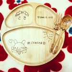 一番人気♡オーダーメイド★世界でひとつの名前入りプレートセット♡丸型タイプ