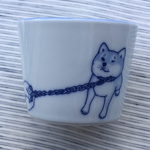 散歩拒否犬の蕎麦猪口