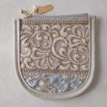 インド刺繍リボンのミニポーチ