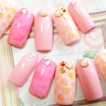 【送料込み】タイダイ落とし込み 春ネイル