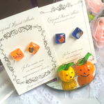 ハロウィンキューブピアス