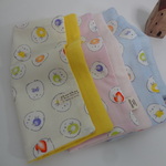 SALE*20cm角*シマエナガ*やわらかガーゼハンカチ*3枚セット