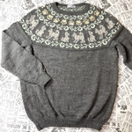 丸ヨークセーター　ワンコ