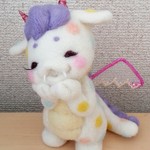 メルヘン♡レトロなベビードラゴンちゃん(白) ～ハロウィン仮装の夢ドラゴンversion～ 