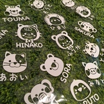 動物いっぱい♡お名前ステッカー