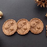 再販【木蓮　ゴールド系】アソート３枚　シーリングスタンプシール　素材