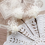 ホワイトかすみ草 3本セット 卒業式おすすめ♡ 卒業式 発表会 お呼ばれ ワンピース 着物 前撮り 記念日 七五三 