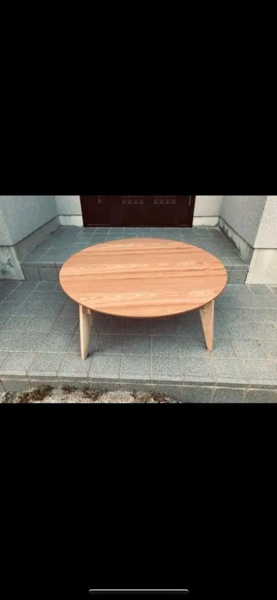 大型こたつ105丸タモ折りたたみ脚ヒーター付き・memo様専用