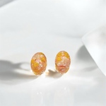 お花とパールの春色イヤリング/ピアス