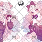 【バレンタイン期間限定３３】teatea.オリジナル 人物ステッカー
