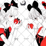 【バレンタイン期間限定３４】teatea.オリジナル 人物ステッカー
