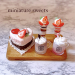 💝新作💝バレンタインスイーツセット❤️ミニチュアスイーツ　ミニチュアフード　フェイクフード　フェイクスイーツ