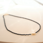 【All 14Kgf】ブルーサファイア×淡水パール　40cmネックレス