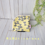 おしぼりケース・サニタリーポーチ☆シルエットリボンイエロー